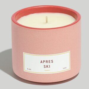 NWT Madewell Colorblock Ceramic Candle Forest